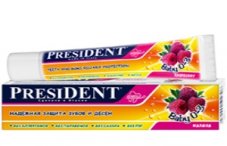 Зубная паста President — разновидности и состав